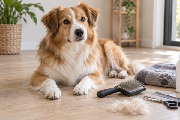 Köpeklerde evde tüy bakımı